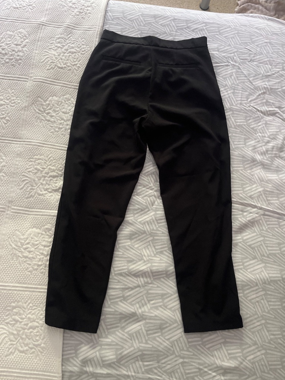 Black Dress Pants with Ruffles - Picture 3 of 3